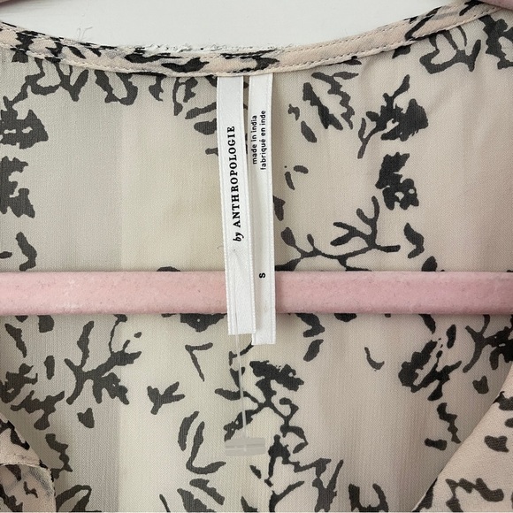 Anthropologie Cream & Black Talulah Tiered MIDI Dress - Picture 11 of 13